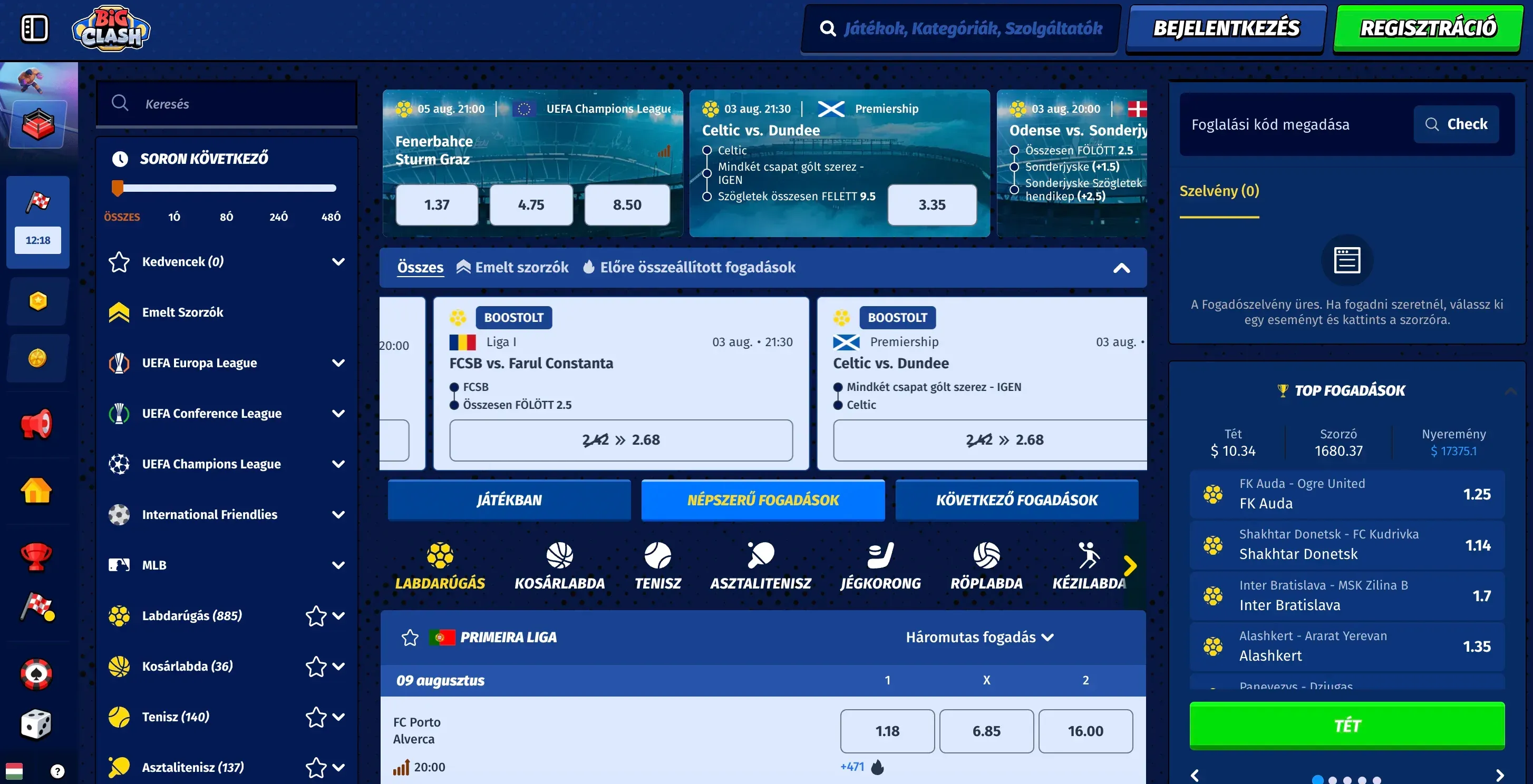 Sportfogadás a Bigclash